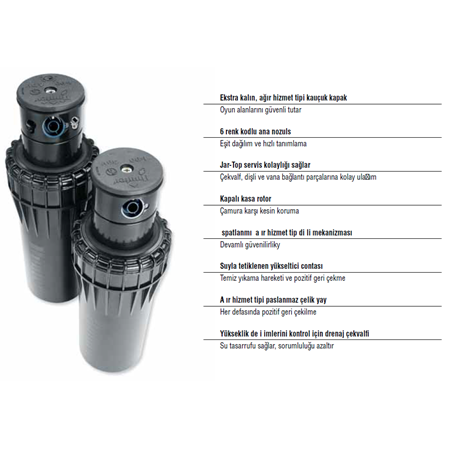 Hunter I-90 ADV 1 1/2" Saha Rotor Sprink Çim Sulama Başlığı