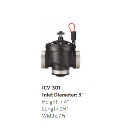 Hunter ICV-301B Solenoid Elektrikli Sulama Vanası 3" vana