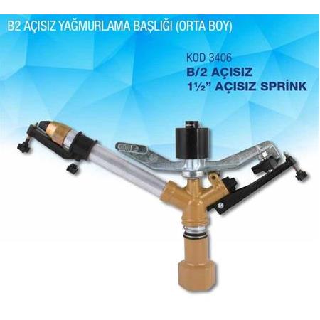 1 1/2" B/2 AÇISIZ YAĞMURLAMA BAŞLIĞI METSAN - 3406