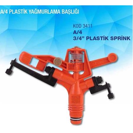 3/4" A/4 PLASTİK YAĞMURLAMA BAŞLIĞI  - 3411