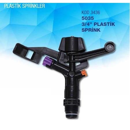 3/4" TS 5035 AÇISIZ PLASTİK SPRİNK METSAN - 3436
